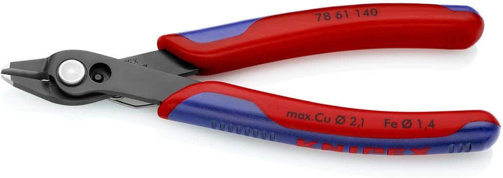 KNIPEX 5-1/2 in. Electronics Super Knips XL with Comfort Grip Handles