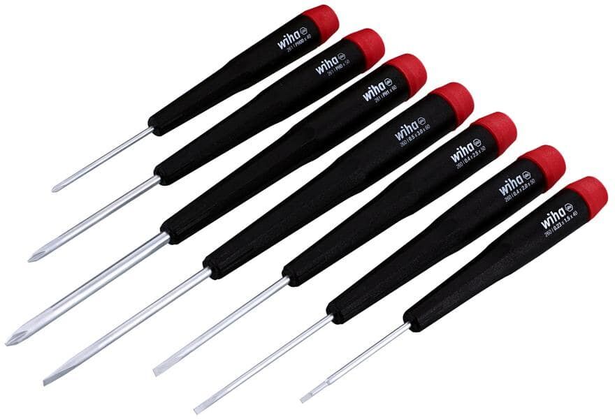 Wiha 7-Piece Precision Slotted/Phillips Screwdriver Set