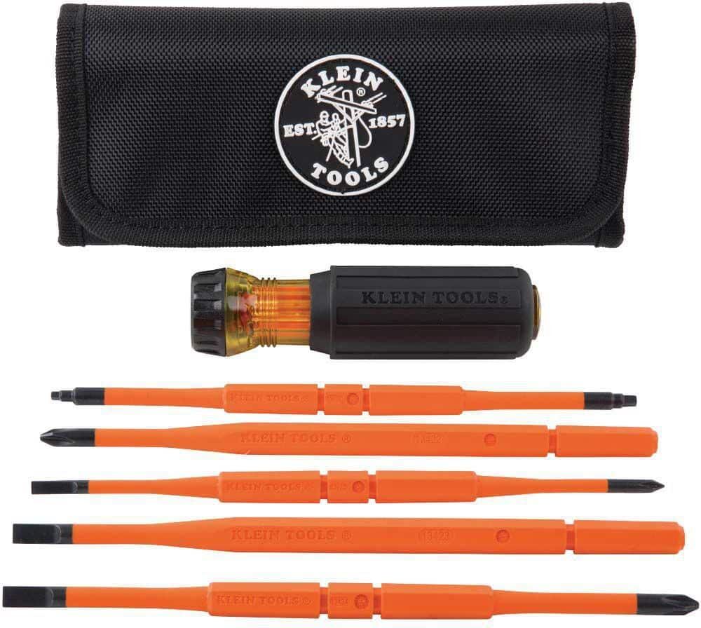 Klein Tools 8-in-1 Insulated Interchangeable Screwdriver Set