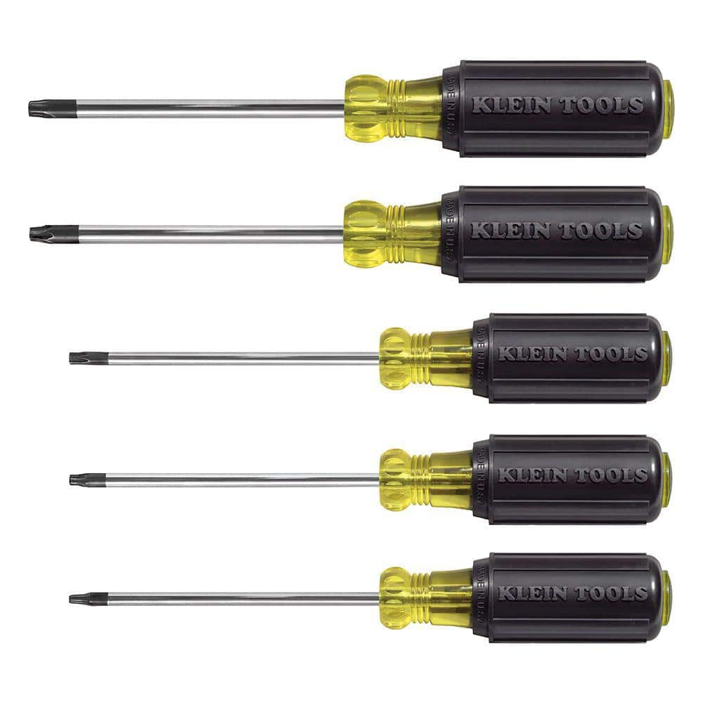 Klein Tools Screwdriver Set, TORX Cushion Grip, 5-Piece