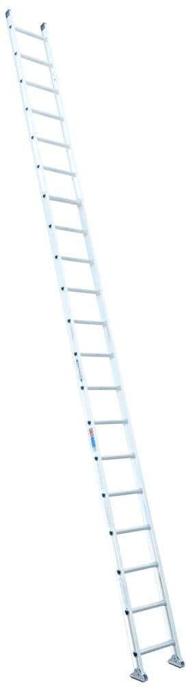 Werner 20 ft. Aluminum D-Rung Straight Ladder with 300 lb. Load Capacity Type IA Duty Rating