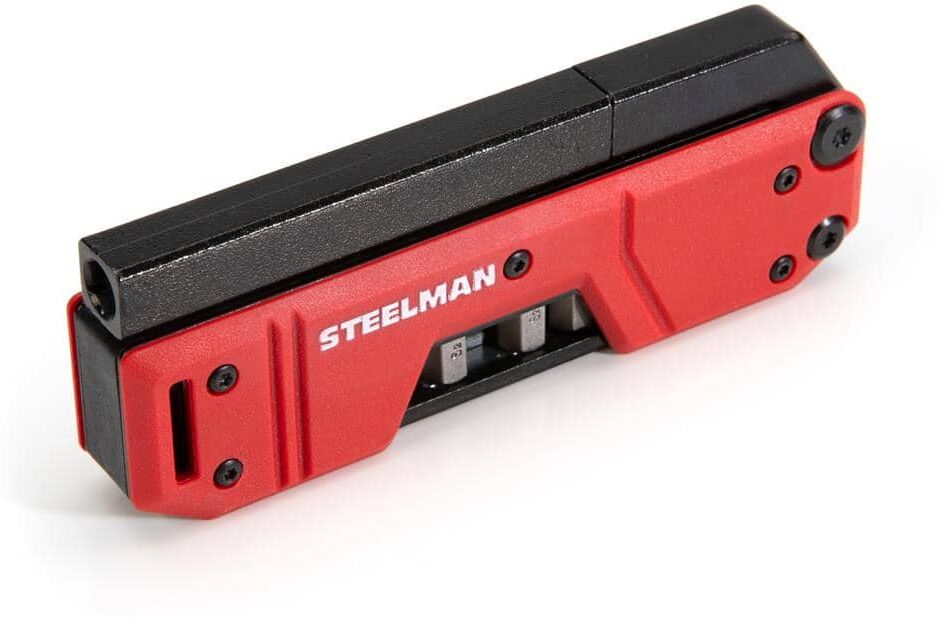 Steelman 10-in-1 Folding Pocket Magnetic Screwdriver with Bit Set (8-Piece)