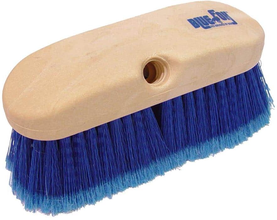 Bon Tool 10 in. Blue Flagged Styrene Truck Wash Brush