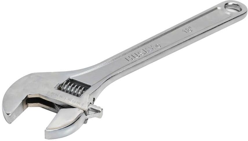 Husky 18 in. Adjustable Wrench