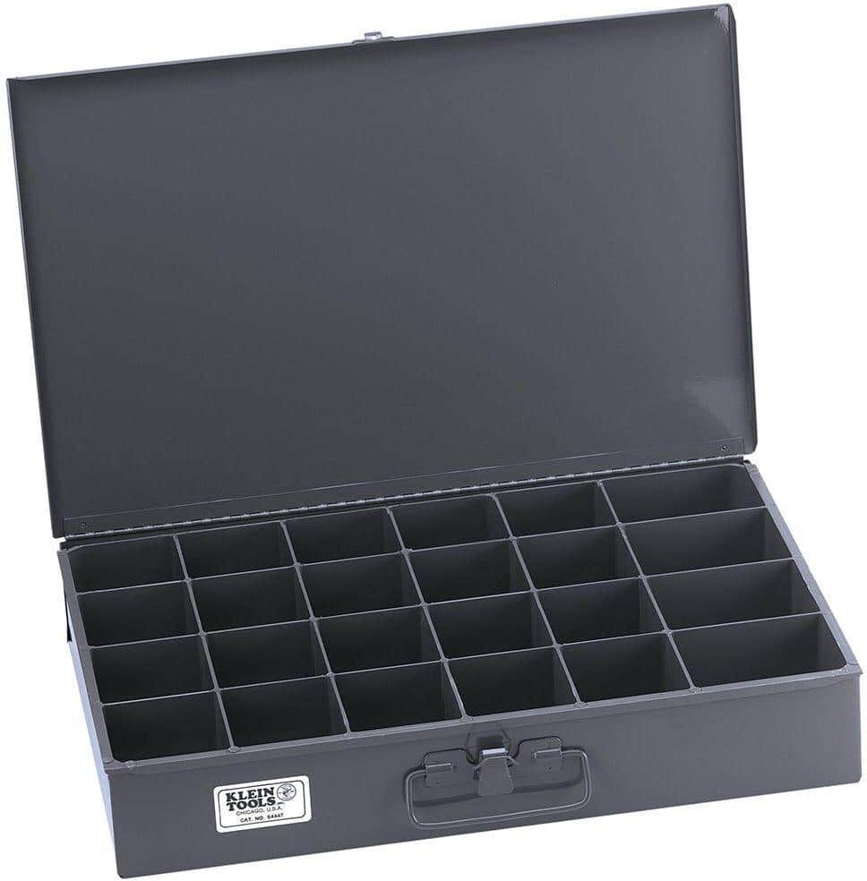 Klein Tools Parts Storage Box, Extra-Large 24 Compartments