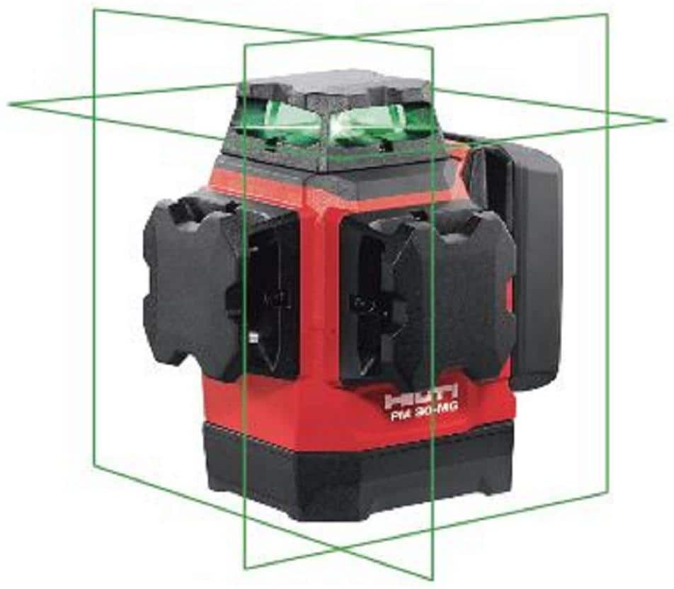 Hilti 33 ft. PM 30-MG Multi-Green Line Laser Level with Magnetic Bracket and Hard Case (Batteries not included)