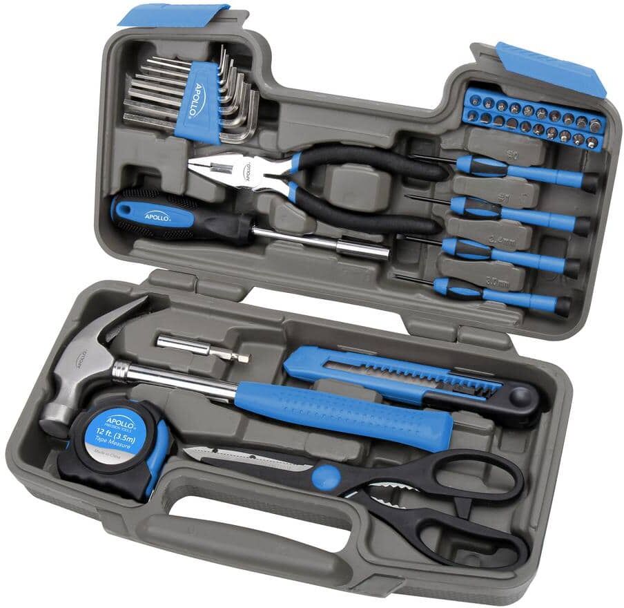 Apollo Home Tool Set in Blue (39-Pieces)