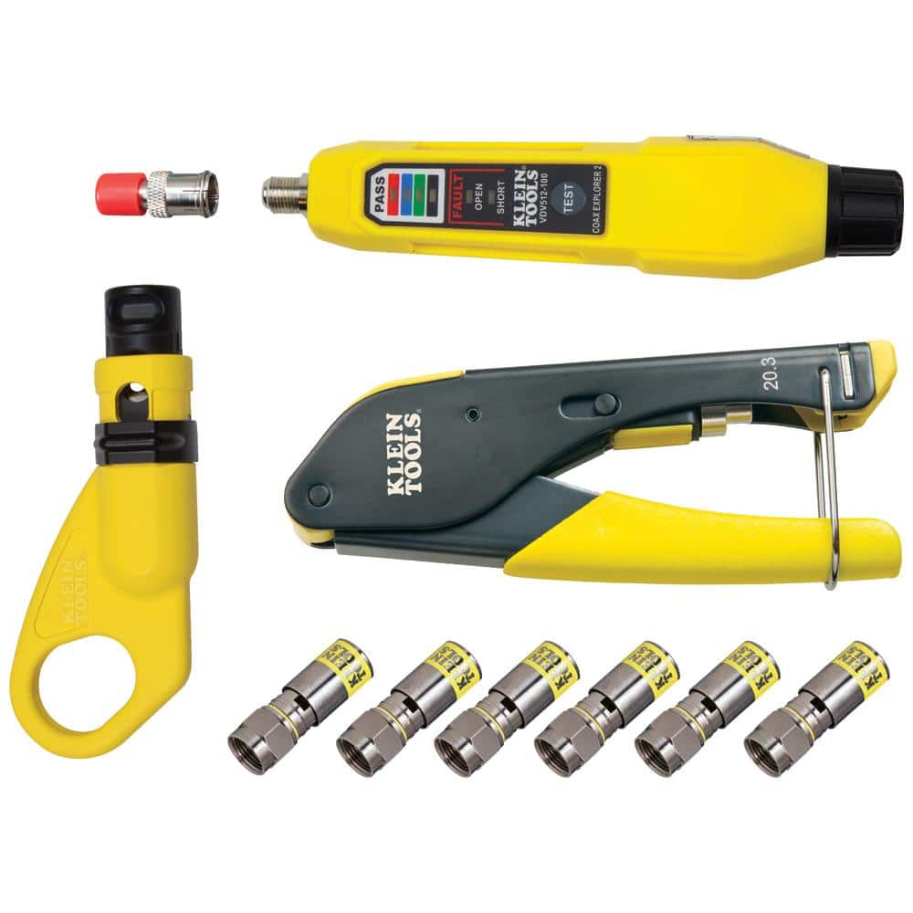 Klein Tools Coax Cable Installation & Test Tool Set