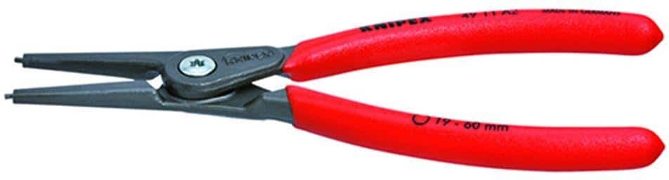 KNIPEX 5-1/2 in. External Straight Precision Circlip Pliers