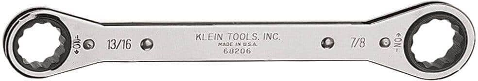 Klein Tools 13/16 in. x 7/8 in. Ratcheting Box Wrench