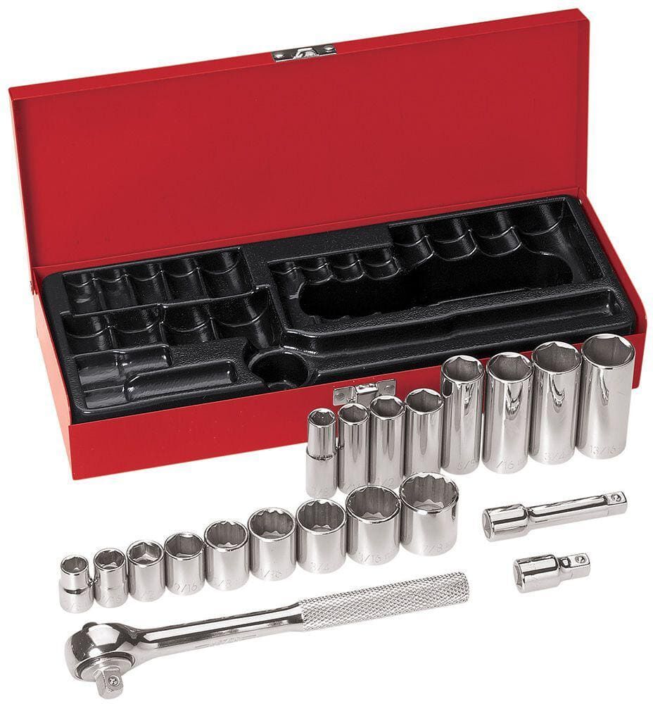 Klein Tools 20-Piece 3/8 in. Drive Socket Wrench Set