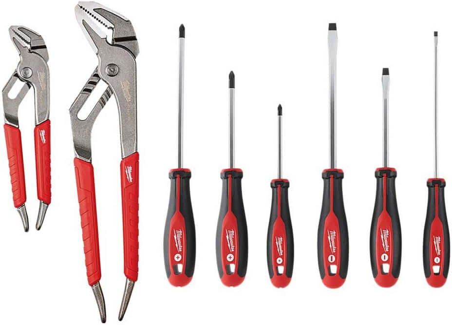 Milwaukee Screwdrivers and Pliers Hand Tool Set (8-Piece)