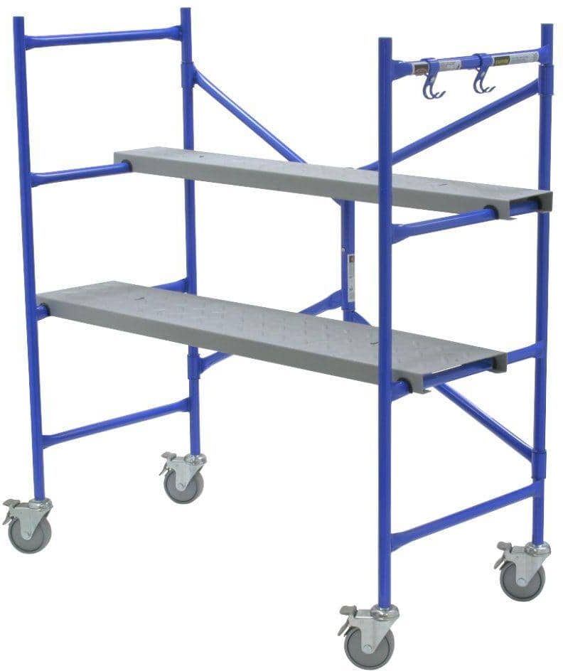 Werner 4 ft. x 3.8 ft. x 2 ft. Portable Rolling Scaffold 500 lb. Load Capacity