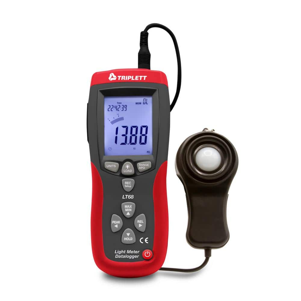 TRIPLETT Light Meter/Datalogger with Cert. of Traceability to NIST