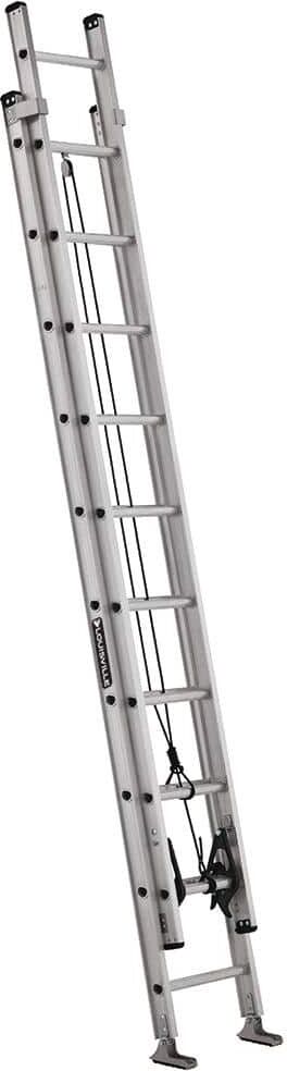 Louisville Ladder 20 ft. Aluminum Extension Ladder with 300 lbs. Load Capacity Type IA Duty Rating