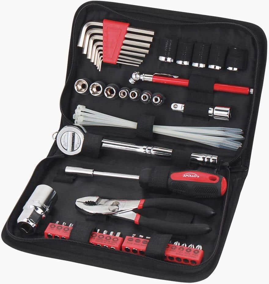 Apollo Auto Tool Set in Zipper Case (56-Piece)