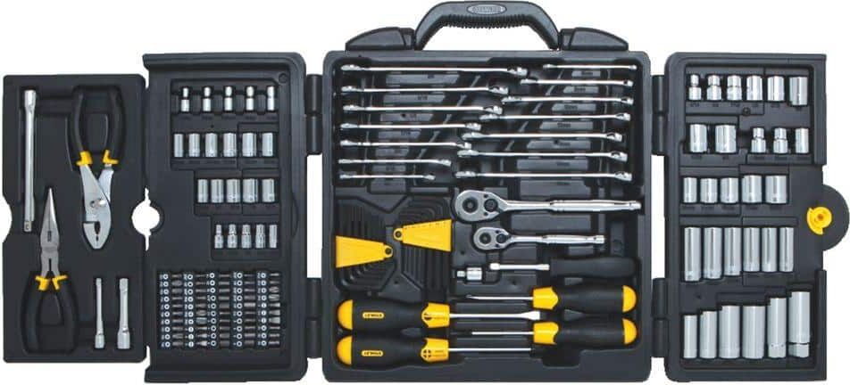 Stanley 1/4 in. & 3/8 in. Drive SAE Mechanics Tool Set (150-Piece)