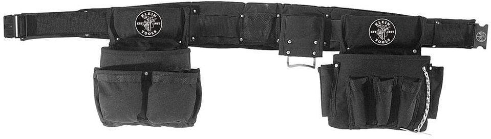 Klein Tools Electrician's Padded Tool Belt/Pouch Combo, 27-Pocket, 4-Piece, XL