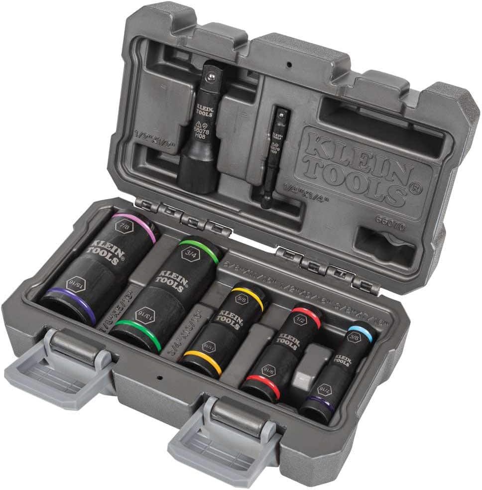 Klein Tools Flip Impact Socket Set, 7-Piece