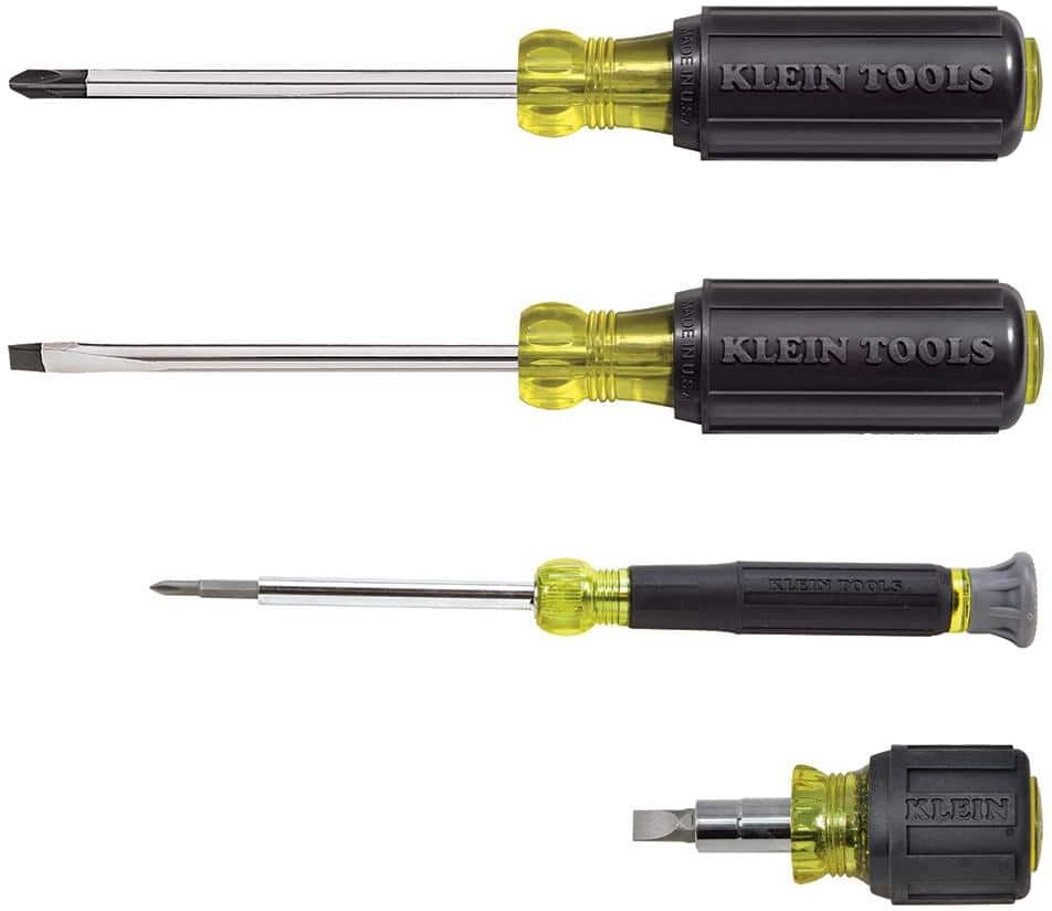 Klein Tools Screwdriver Set, Multi-Application, 4-Piece