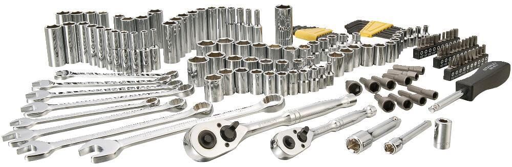 Stanley 1/4 in. & 3/8 in. Drive SAE Mechanics Tool Set (145-Piece)