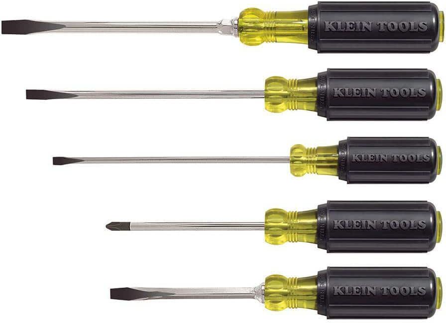 Klein Tools 5-Piece Assorted Screwdriver Set- Cushion Grip Handles