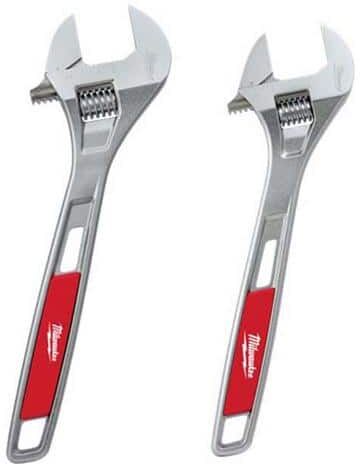 Milwaukee 15 in. Adjustable Wrench and 12 in. Adjustable Wrench