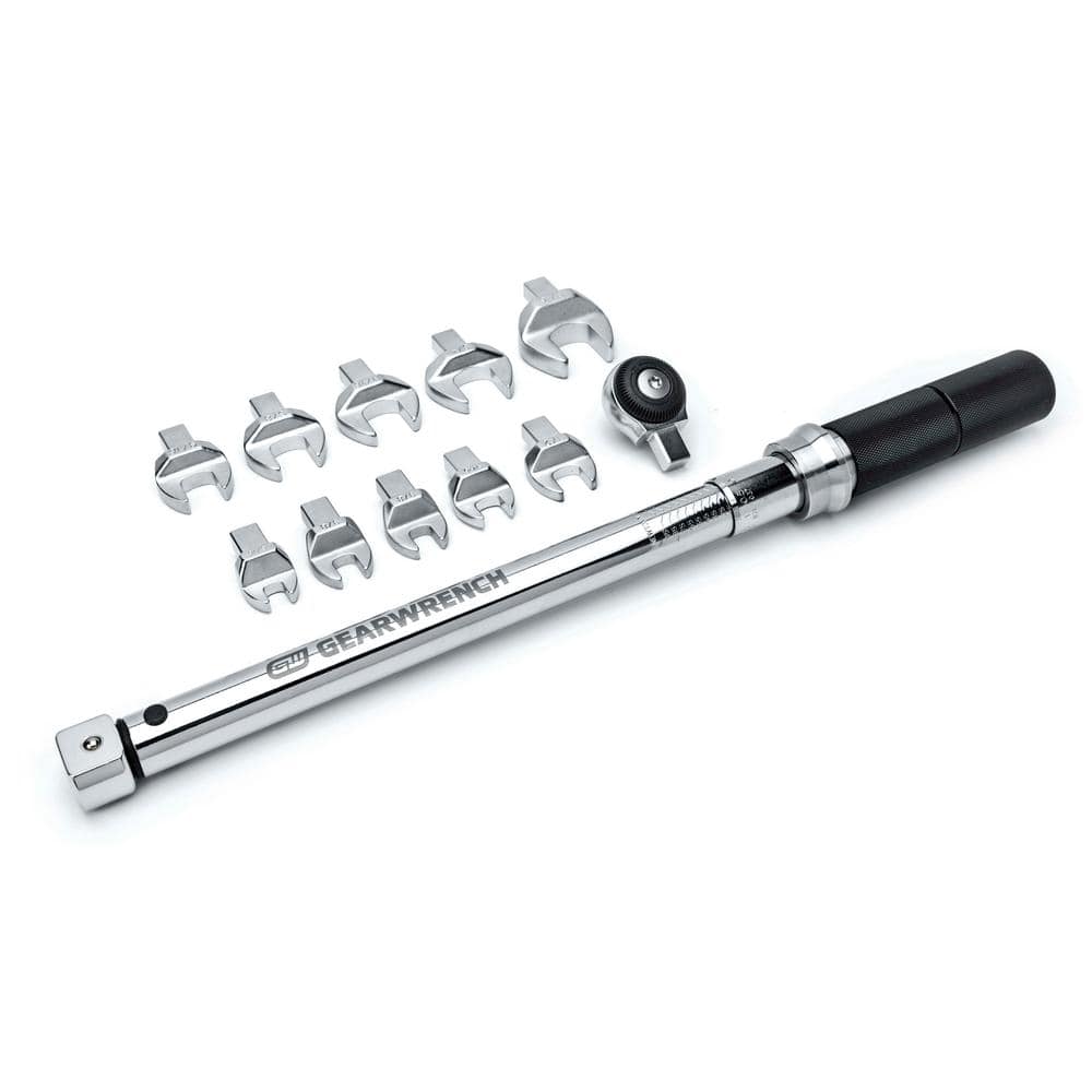 GEARWRENCH 3/8 in. Drive SAE Open End Interchangeable Torque Wrench Set (12-Piece)