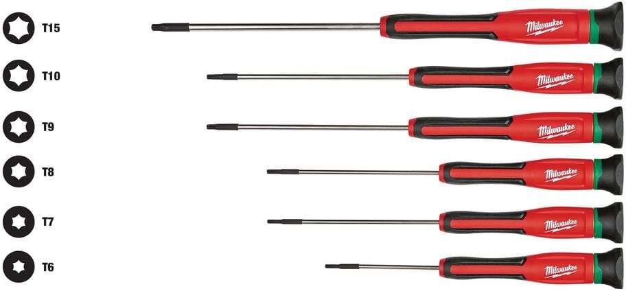 Milwaukee Torx Precision Screwdriver Set (6-Piece)