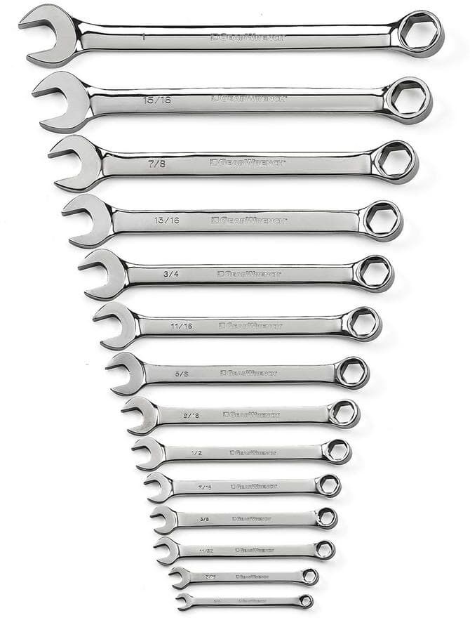 GEARWRENCH 6-Point SAE Combination Wrench Set (14-Piece)