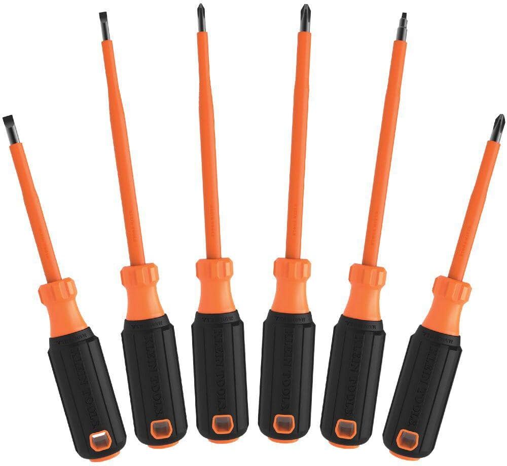 Klein Tools Screwdriver Set, 1000-Volt Insulated, (6-Piece)