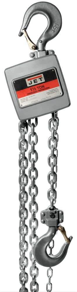 Jet AL100-150-10 1-1/2-Ton Hand Chain Hoist with 10 ft. of Lift