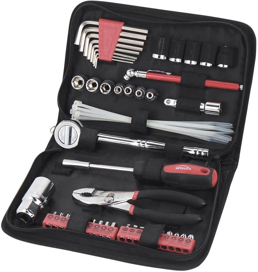 Apollo Auto Tool Set in Zipper Case - Metric (56-Piece)