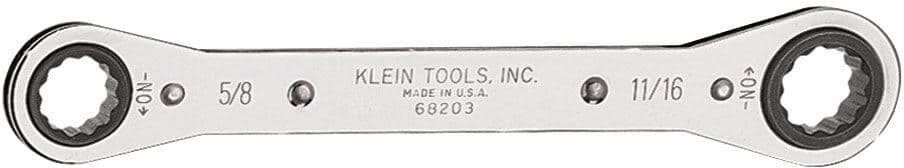 Klein Tools 5/8 in. x 11/16 in. Ratcheting Box Wrench