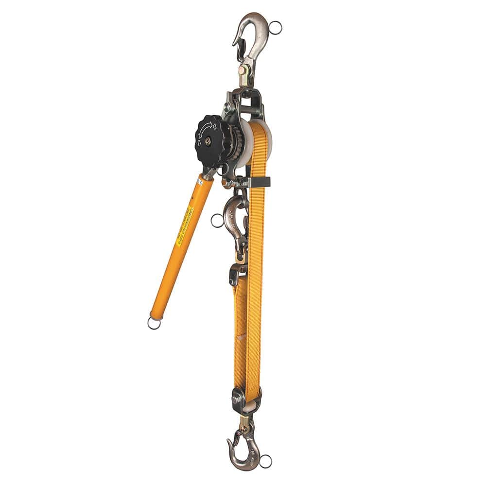 Klein Tools 1500 lbs. Web-Strap Hand Ratchet Hoist with Hot Rings