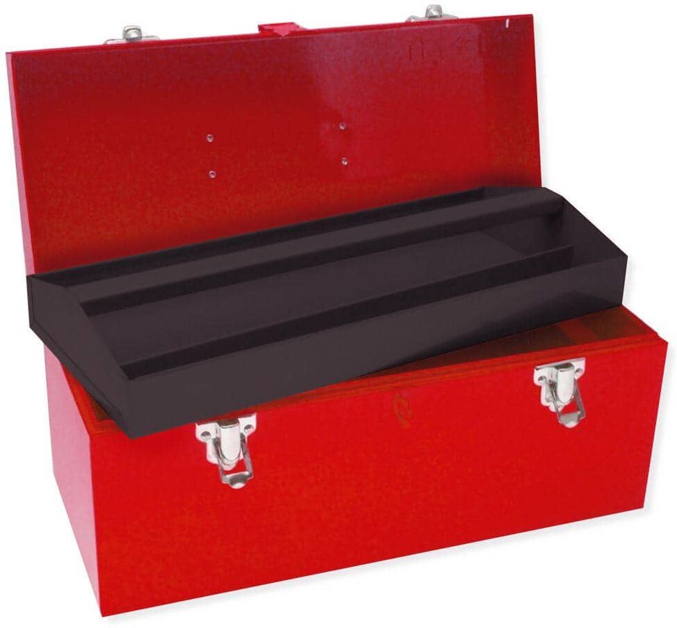 URREA Heavy Duty Metal Tool Box - 16 in. X 7 in. X 7 in.