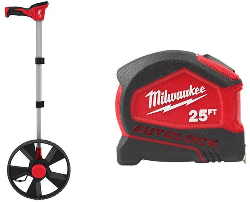 Milwaukee 12 in. Digital Measuring Wheel with 25 ft. Compact Auto Lock Tape Measure