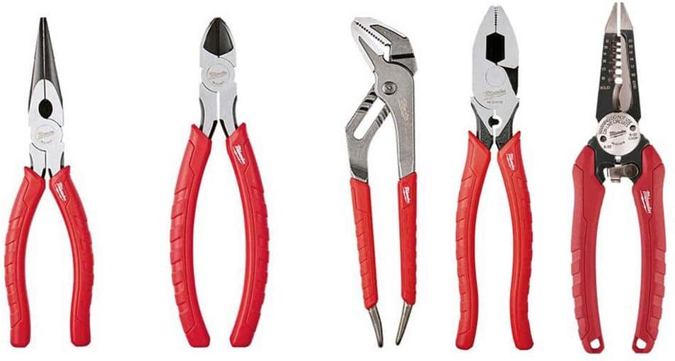 Milwaukee Electrician's Pliers Hand Tool Set (5-Piece)