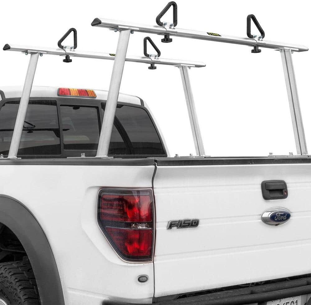 STARK USA 40 lbs. Aluminum Adjustable Pickup Truck Ladder Racks (Maximum 1,000 lbs. Weight Capacity)