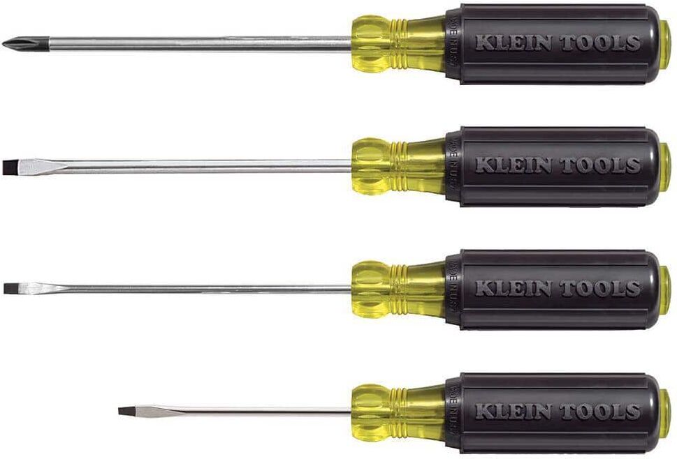 Klein Tools 4-Piece Assorted Mini Screwdriver Set-Cushion Grip Handles