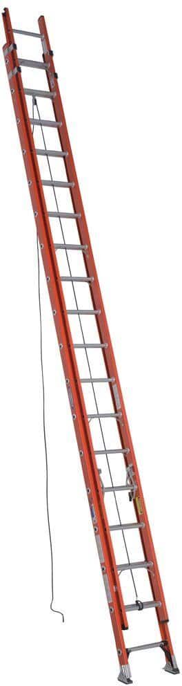 Werner 36 ft. Fiberglass Extension Ladder (34 ft. Reach Height) with 300 lb. Load Capacity Type IA Duty Rating