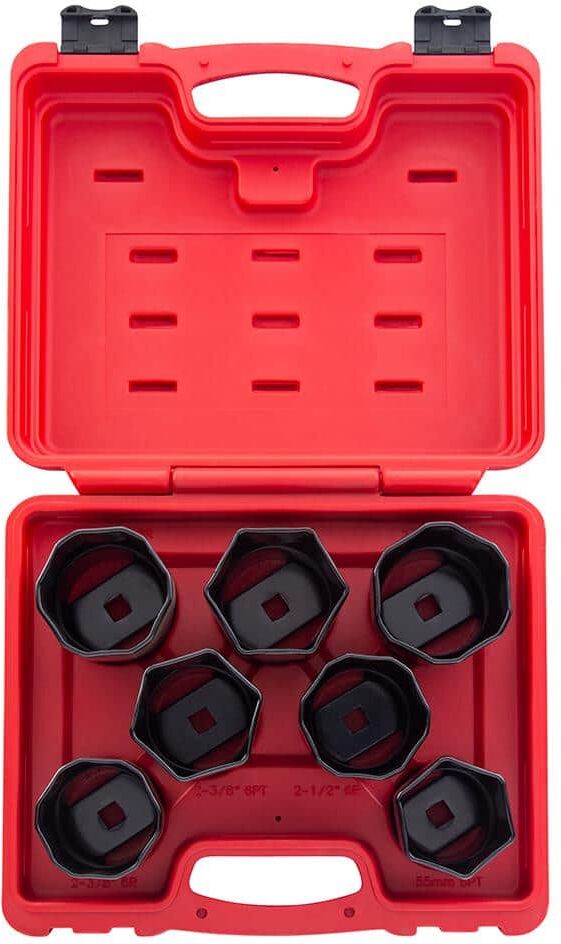 SUNEX TOOLS 7-Pieces Wheel Bearing Locknut Set