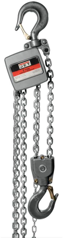 Jet AL100-300-10 3-Ton Hand Chain Hoist with 10 ft. of Lift