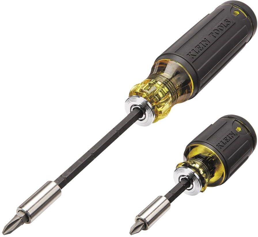 Klein Tools Adjustable Length Multi-Bit Screwdriver Set (2-Piece)