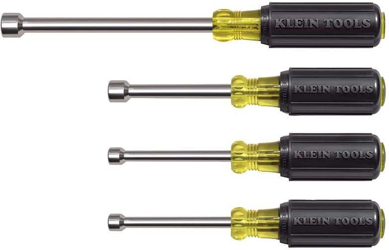 Klein Tools 4-Piece Nut Driver Set- Cushion Grip Handles