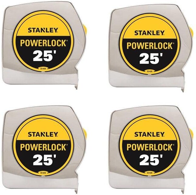 Stanley 25 ft. PowerLock Tape Measure (4-Pack)