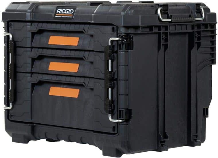 RIDGID 2.0 Pro Gear System 22 in. 2 Plus 1 Drawers Modular Tool Box Storage