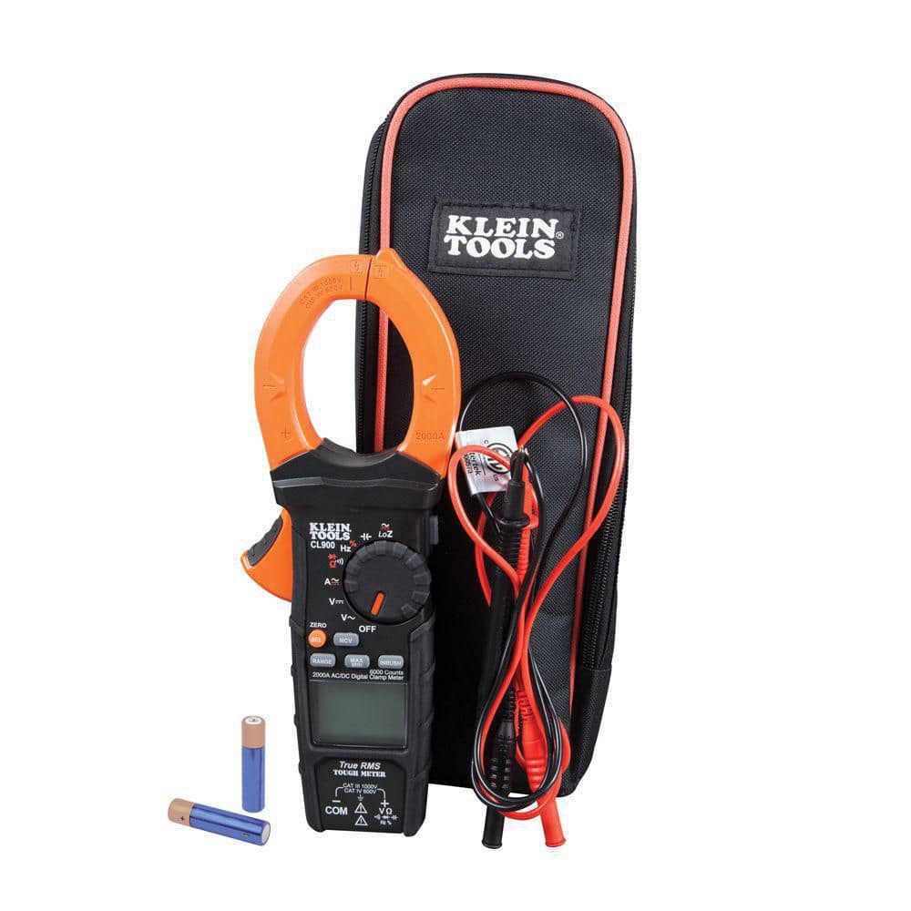 Klein Tools Digital Clamp Meter, AC Auto-Range TRMS, Low Impedance (LoZ), 2000 Amp