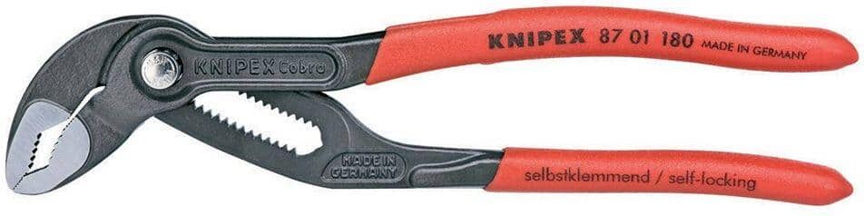 KNIPEX Cobra Series 7-1/4 in. Box Joint Pliers with Pinch Guard