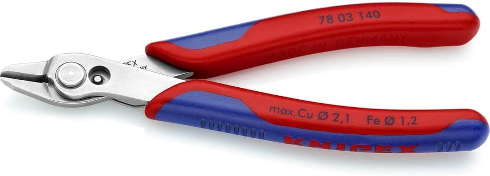 KNIPEX 5-1/2 in. Electronics Super Knips XL with Comfort Grip Handles